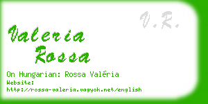 valeria rossa business card